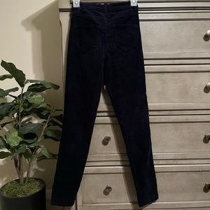 Navy blue corduroy pants